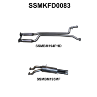 Falcon AU V8 Ute 2.5in Dual Catback Hotdog/Muffler