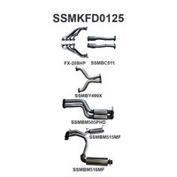 BF GT V8 4V Sedan 3in L & R With Extractors Hotdog/Muffler