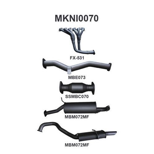 Patrol GU 4.8L Extractors & 2.5in System