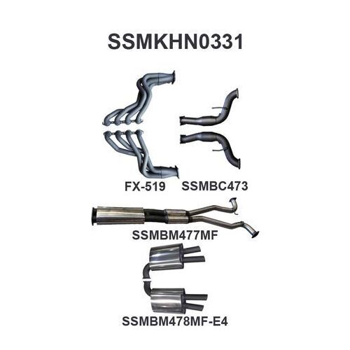 VF HSV V8 Sedan Wagon 3in With Extractors Muffler/Muffler